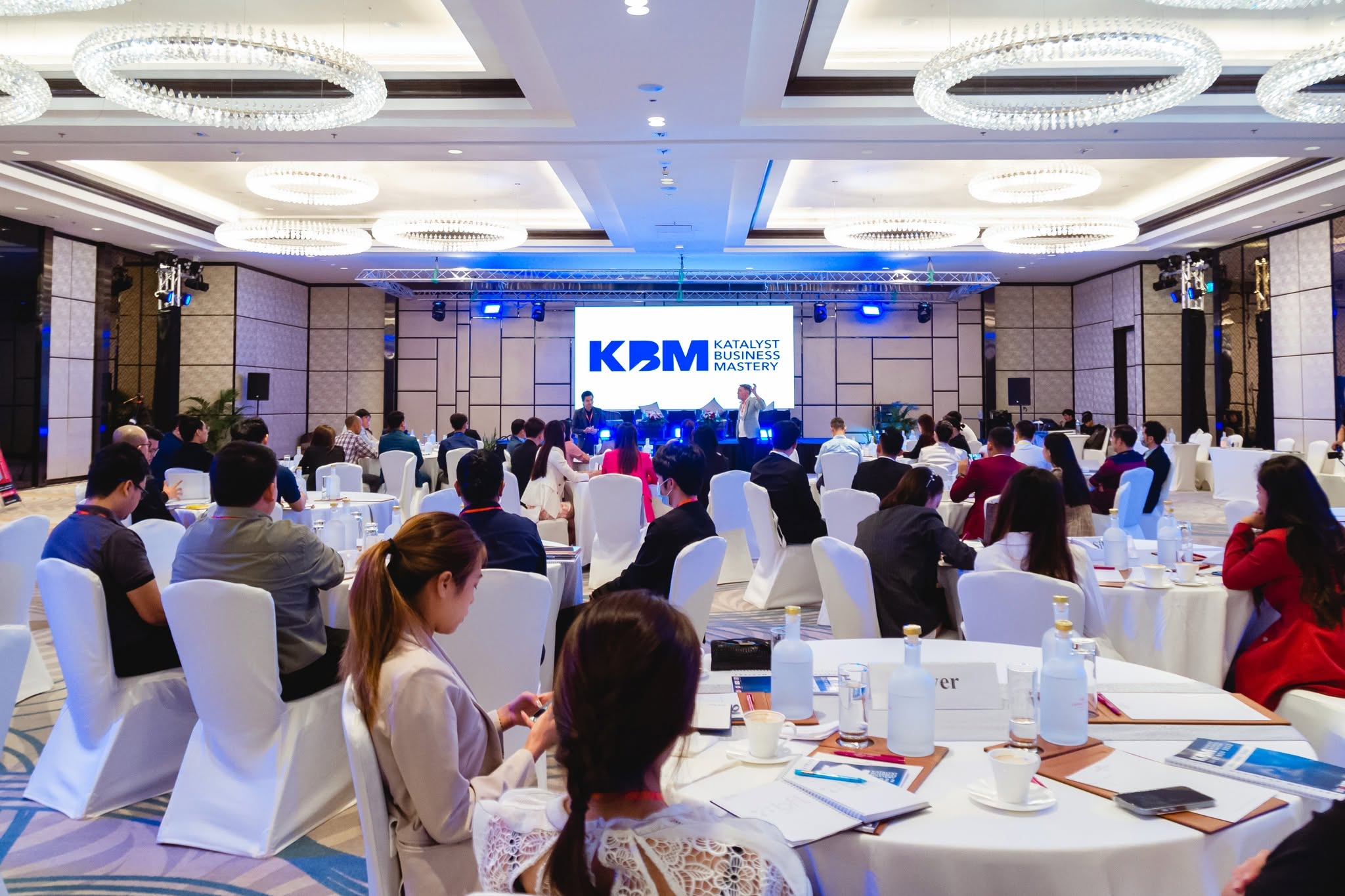 Lao entrepreneurs taking part in a Katalyst Business Mastery event