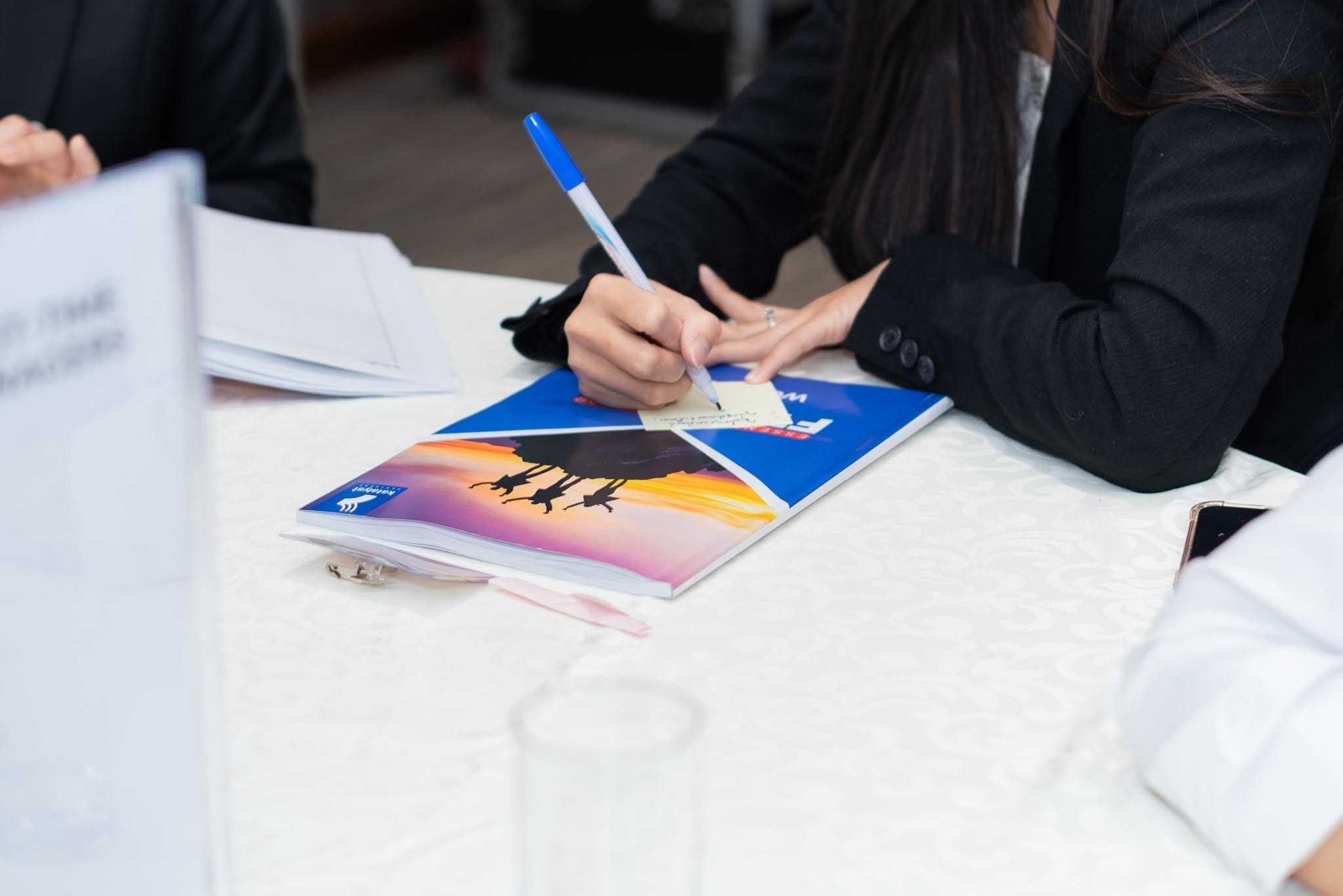 A participant recording an action during Katalyst FTM
