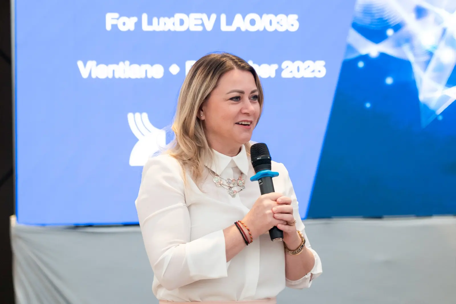 A participant contributing during the annual planning session