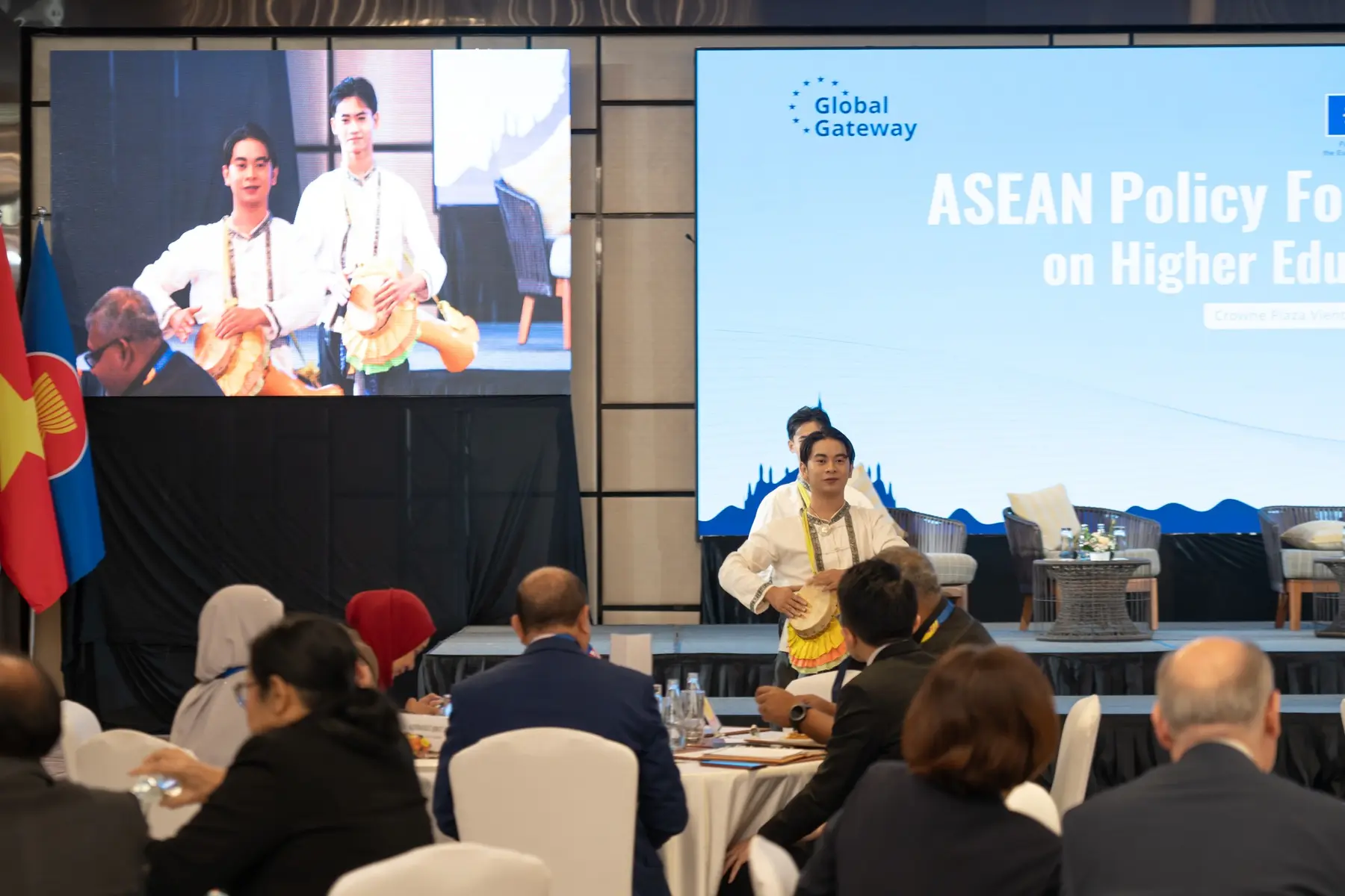 A cultural performance incorporated into the regional policy forum program
