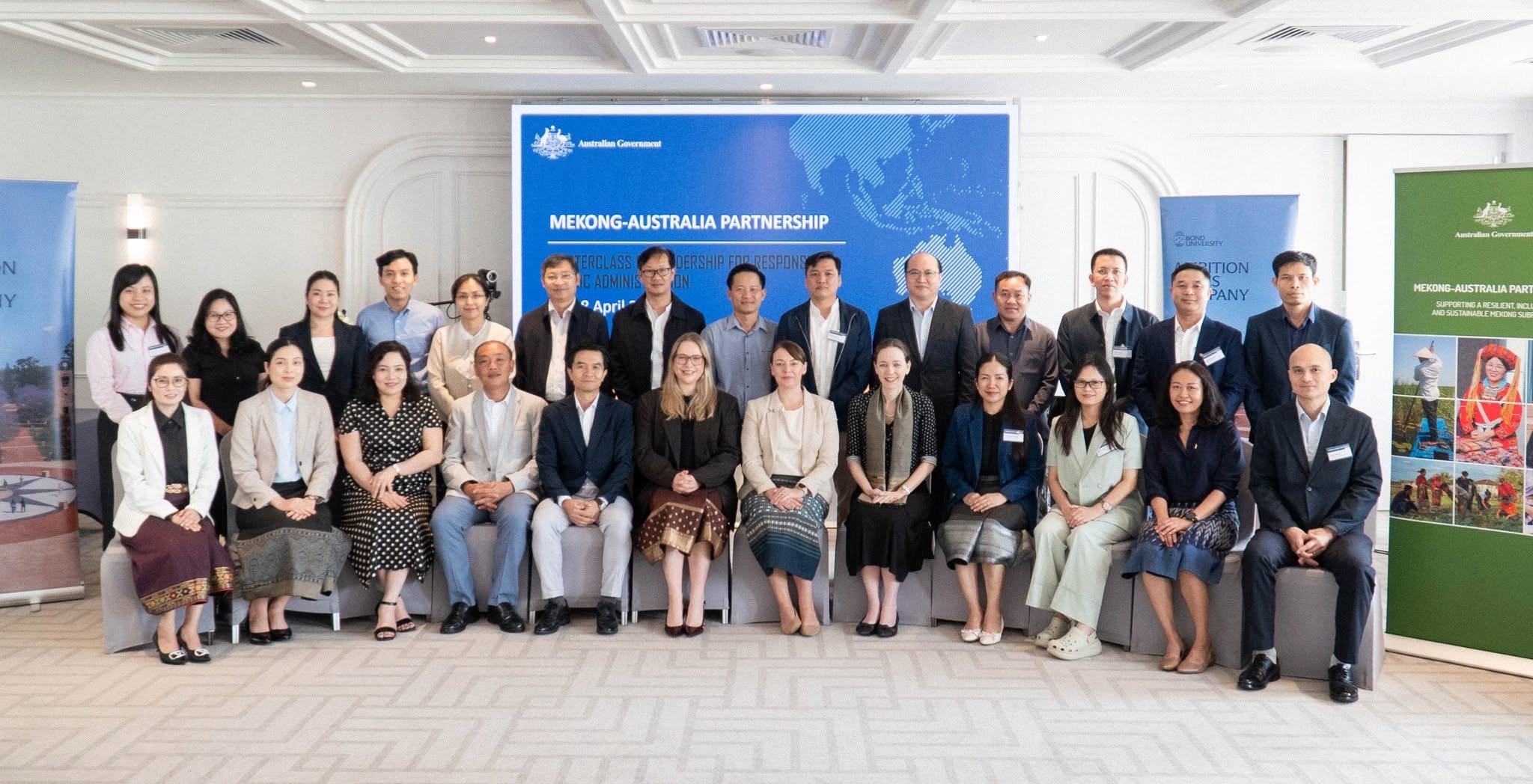 Participants and delivery partners at the conclusion of a Bond University regional program